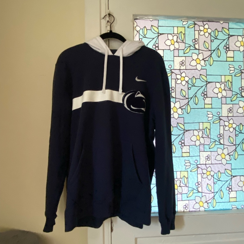 Penn State Nike Navy and White Hoodie